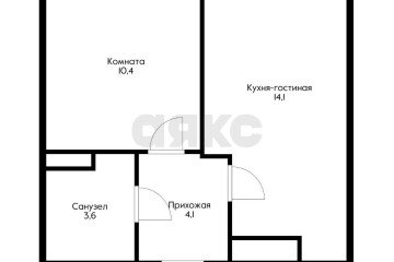 Фото №5: 1-комнатная квартира 32 м² - Новая Адыгея, мкр. жилой комплекс Баланс, ул. Береговая, 1к3