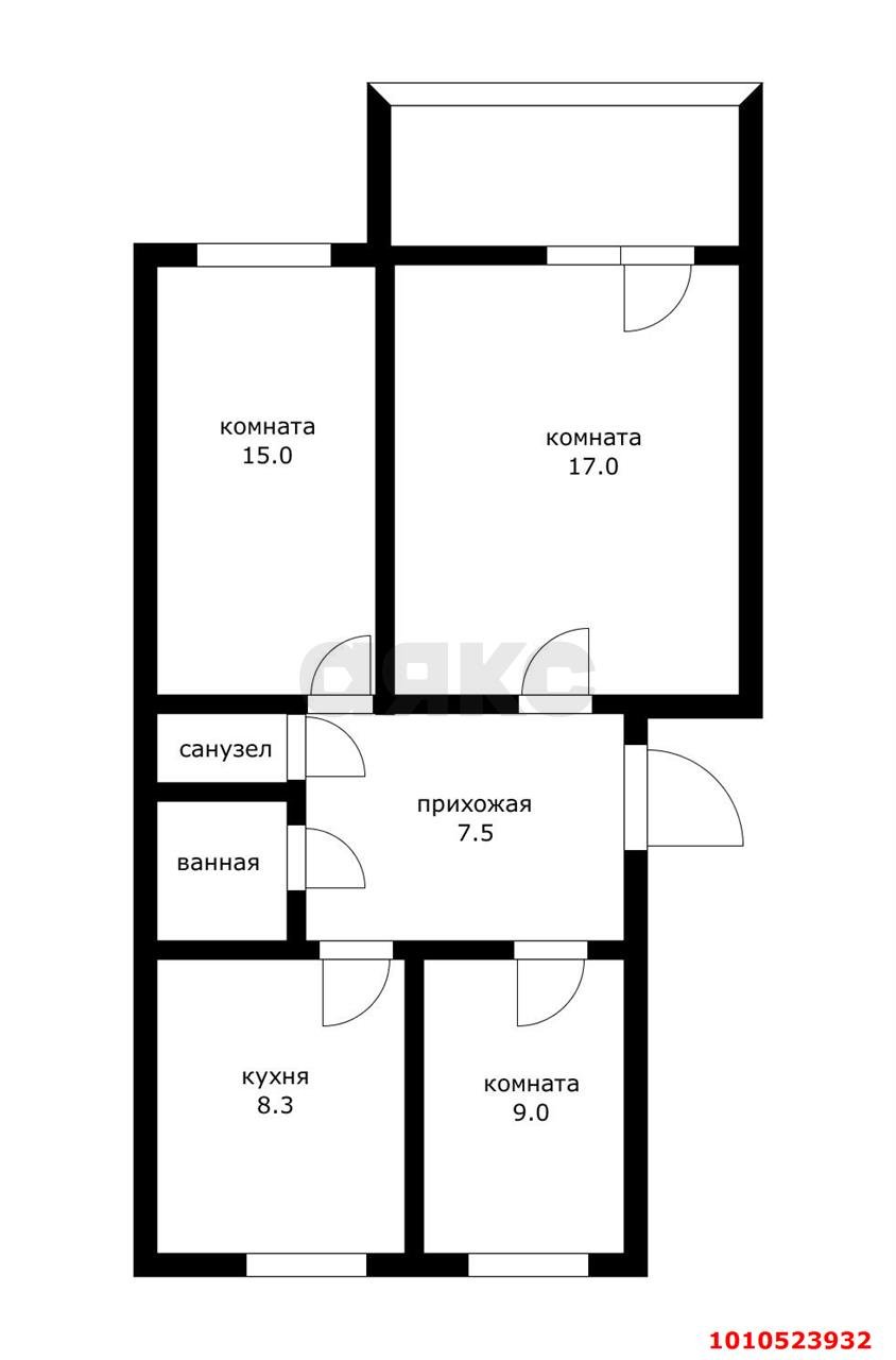 Фото №17: 3-комнатная квартира 63&nbsp;м², 5/5&nbsp;эт. - Энем, ул. Седина, 44