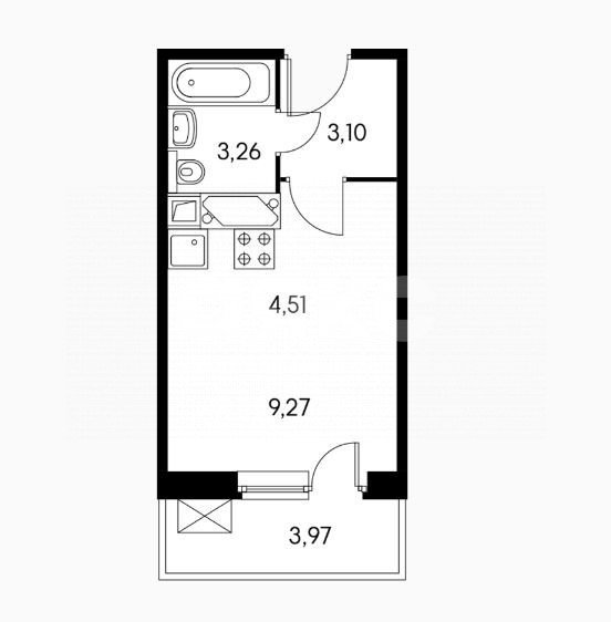 Фото №8: Студия 23 м² - Темрюк, ул. Дальняя, 30