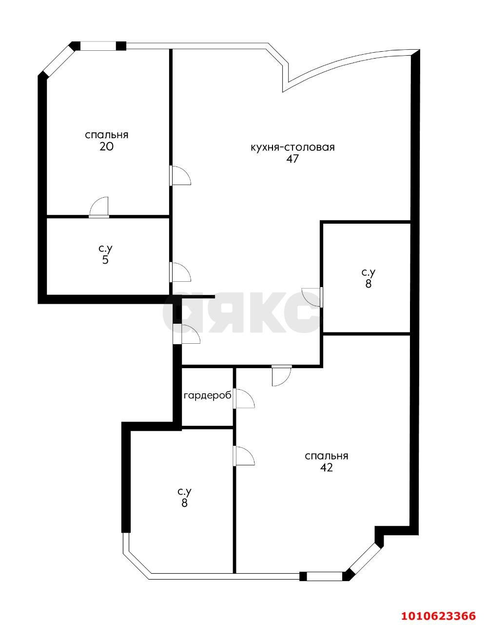 Фото №20: 3-комнатная квартира 127&nbsp;м², 2/9&nbsp;эт. - Краснодар, Прикубанский внутригородской округ, Фестивальный, мкр. Солнечный, ул. Архитектора Ишунина, 4