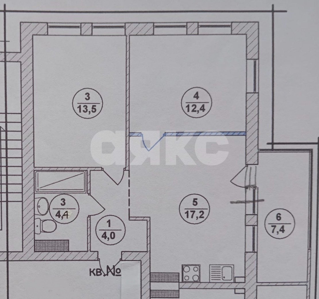 Фото №22: 2-комнатная квартира 58 м² - Анапа, жилой комплекс Бельведер, ул. Таманская, 121к1