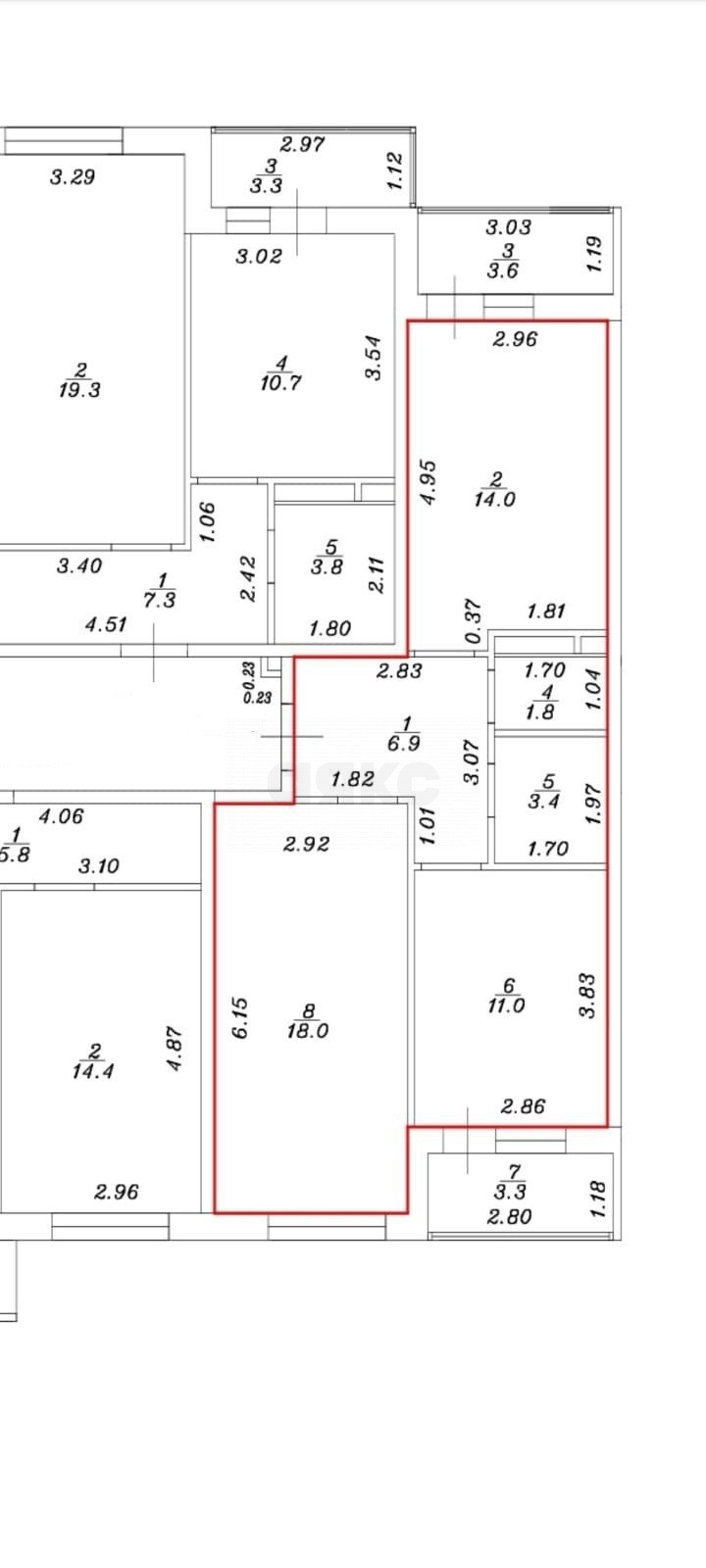 Фото №23: 2-комнатная квартира 57 м² - Темрюк, ул. Дальняя, 30