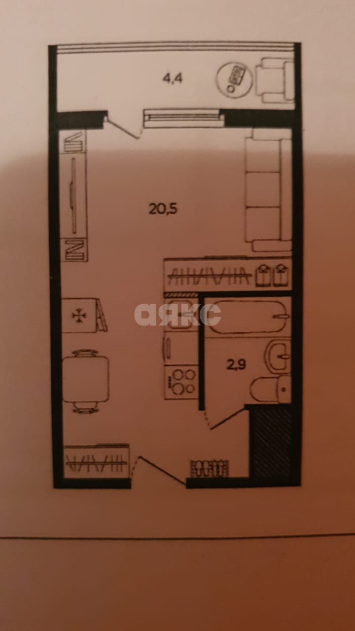 Фото №31: Студия 24 м² - Ростов-на-Дону, жилой комплекс Аске, пр-кт Солженицына, 15/1с1