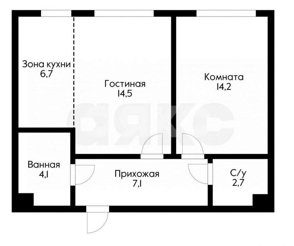 Фото №25: 2-комнатная квартира 48 м² - Развилка, жилой комплекс Римский, пр-д Римский, 13