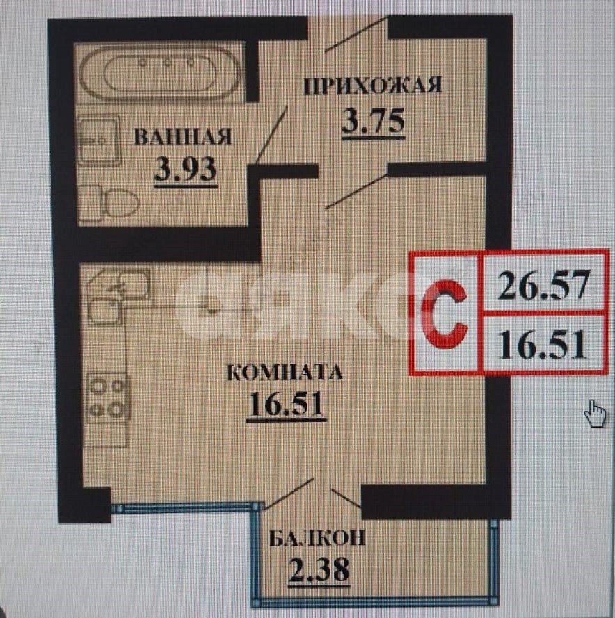 Фото №5: Студия 27 м² - Анапа, жилой комплекс Резиденция Высокий Берег, ул. Ивана Голубца, 147