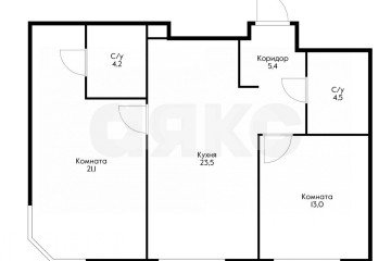 Фото №1: 2-комнатная квартира 71 м² - Москва, мкр. жилой комплекс Событие-3, ул. Василия Ланового, 5