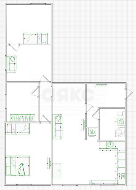 Фото №21: 4-комнатная квартира 63 м² - сельский  Дубовка, ул. Пионерская, 22