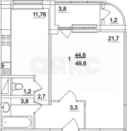 Фото №27: 1-комнатная квартира 49 м² - Тула, жилой комплекс Московский, ул. Павшинский Мост, 1к1