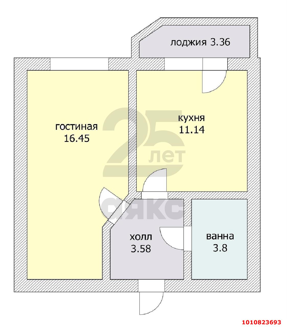 Фото №16: 1-комнатная квартира 33 м² - Краснодар, жилой комплекс Керченский, ул. им. Героя Сарабеева В.И., 3/1