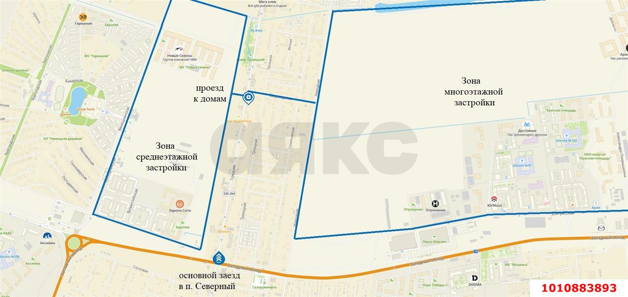Фото №8: Коммерческая земля 11.32&nbsp;сот. - Краснодар, Прикубанский внутригородской округ, мкр. Сады Калинина, ул. Средняя, 35