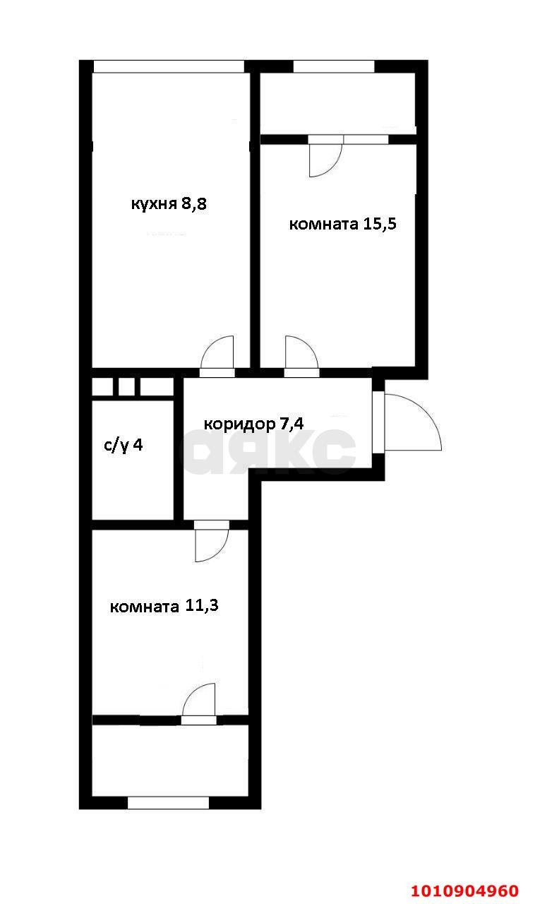 Фото №7: 2-комнатная квартира 53 м² - Краснодар, жилой комплекс Грани, ул. Западный Обход, 45