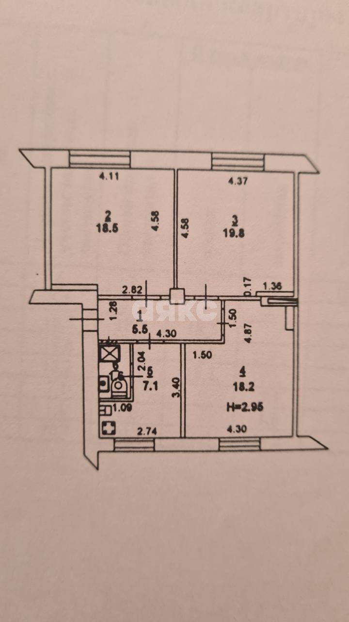 Фото №13: 3-комнатная квартира 71 м² - Ростов-на-Дону, Новое Поселение, ул. Сеченова, 12