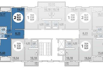 Фото №1: 2-комнатная квартира 68 м² - Краснодар, мкр. Почтовый, 