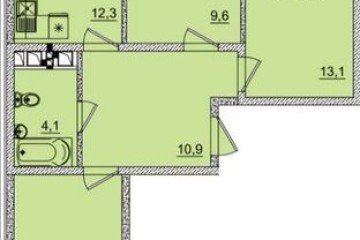 Фото №1: 3-комнатная квартира 65 м² - Краснодар, мкр. жилой комплекс Грани, ул. Западный Обход, 45к1