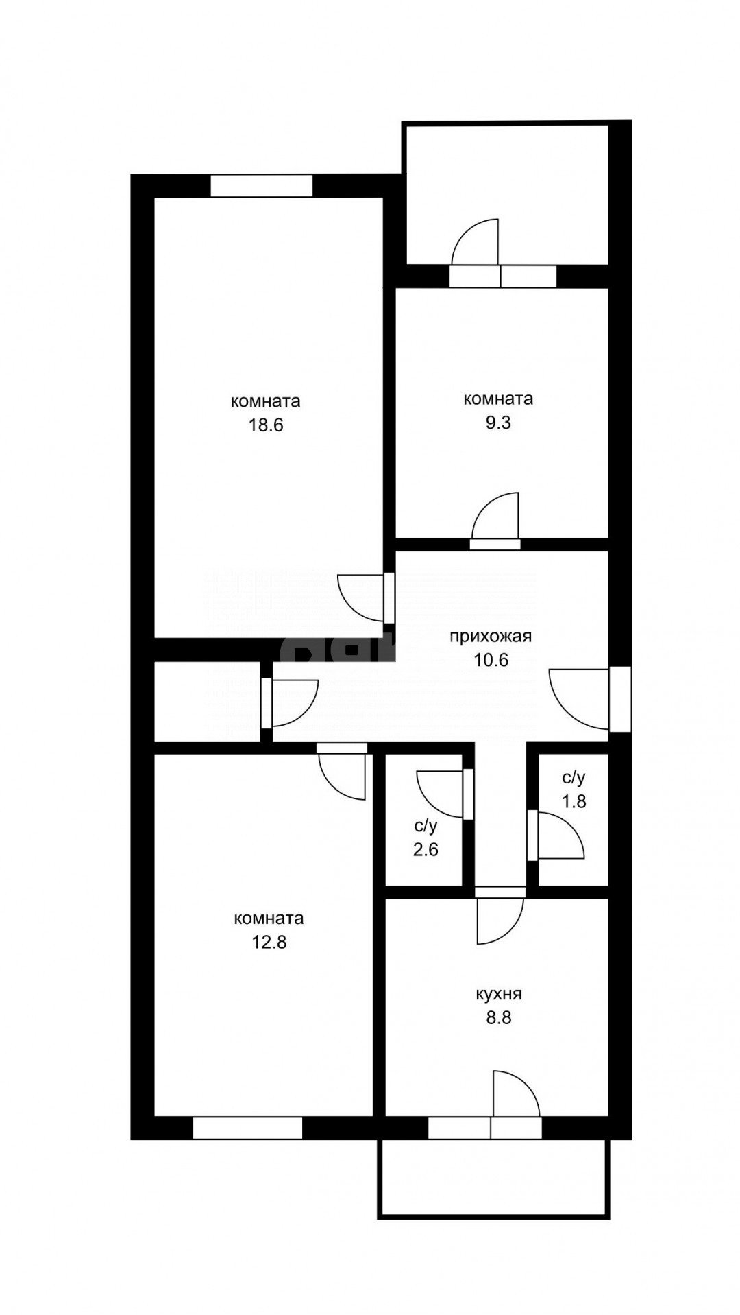 Фото №13: 3-комнатная квартира 70 м² - Геленджик, ул. Свердлова, 30