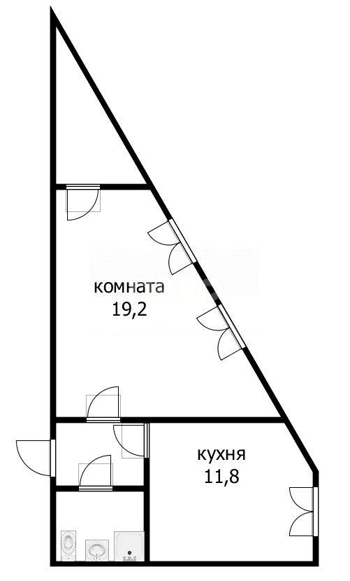 Фото №9: 1-комнатная квартира 42 м² - Анапа, Алексеевка, ул. Солнечная, 38к4