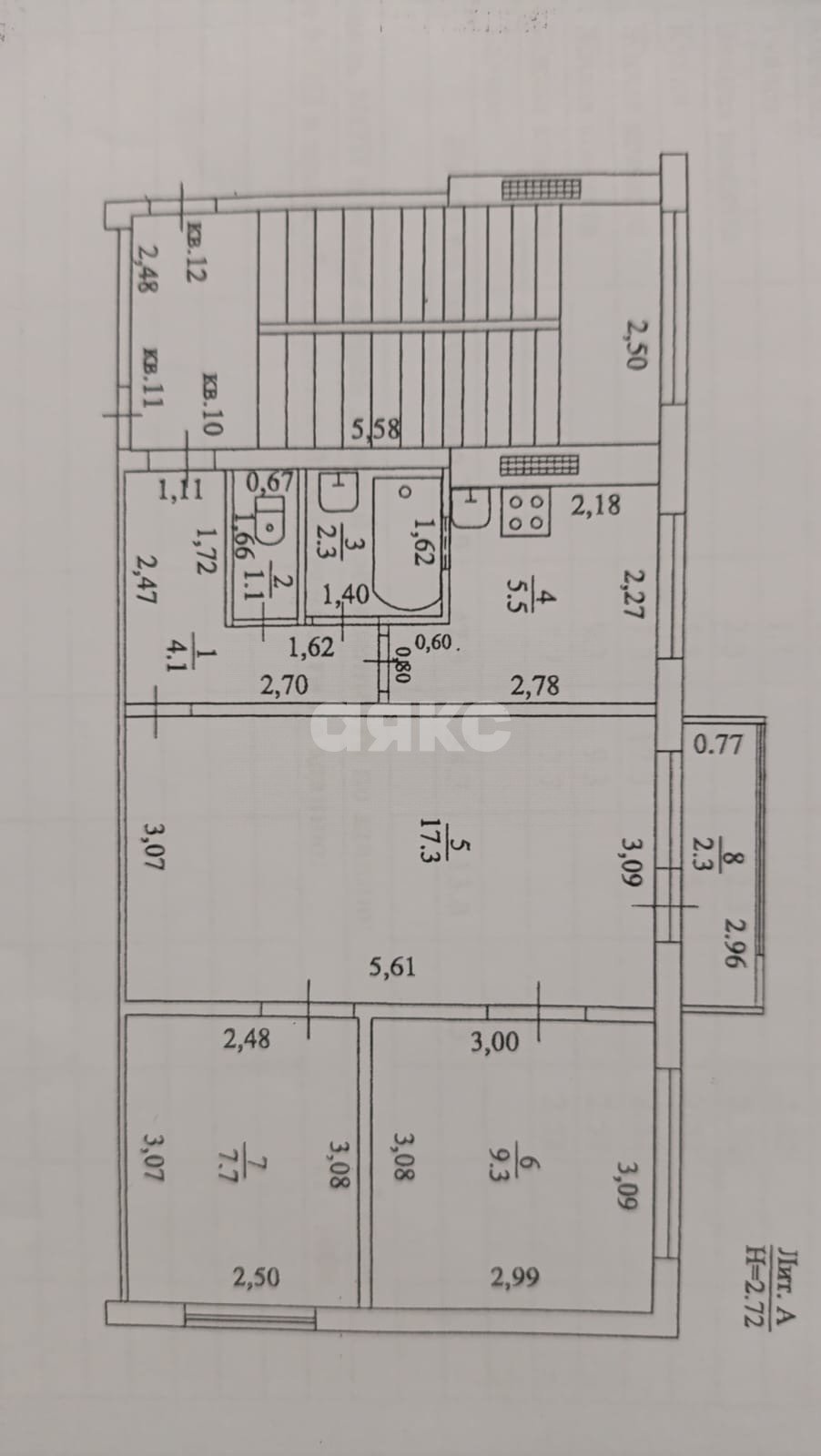 Фото №12: 3-комнатная квартира 48 м² - Темрюк, ул. Ленина, 73