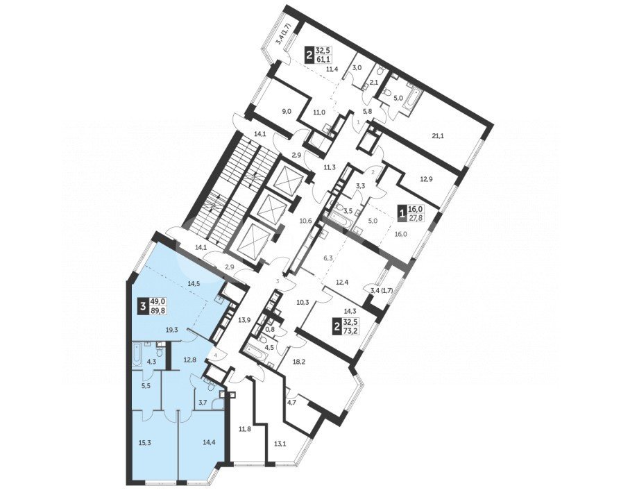 Фото №17: 3-комнатная квартира 90 м² - Москва, ЖК Архитектор, ул. Академика Волгина, 2