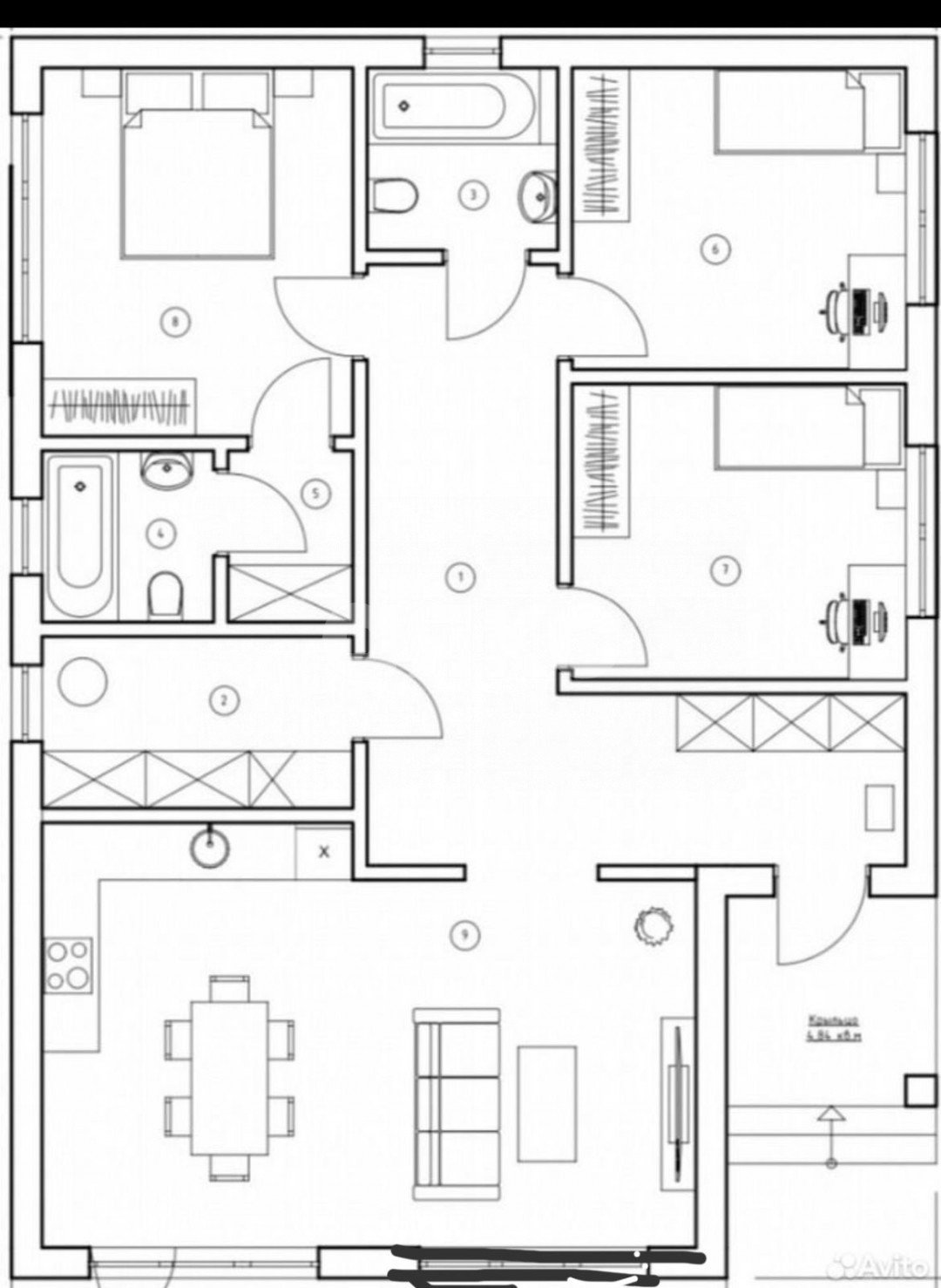 Фото №6: Дом 130 м² + 7 сот. - Краснооктябрьский, ул. Ленина, 2