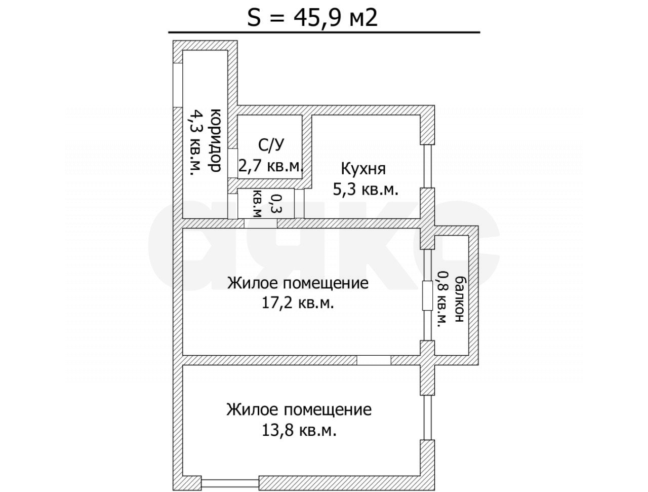 Фото №9: 2-комнатная квартира 45 м² - Мариуполь, Приморский, пр-кт Строителей, 35