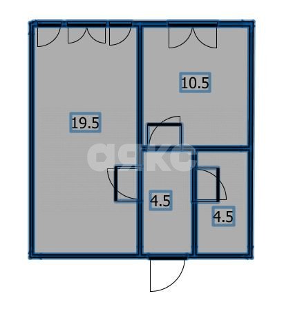 Фото №17: 1-комнатная квартира 38 м² - Анапа, ул. Шевченко, 252