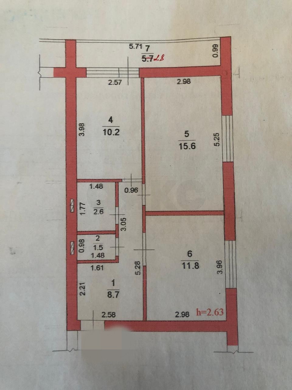 Фото №15: 2-комнатная квартира 53 м² - Горячий Ключ, Администрация, ул. Ленина, 230