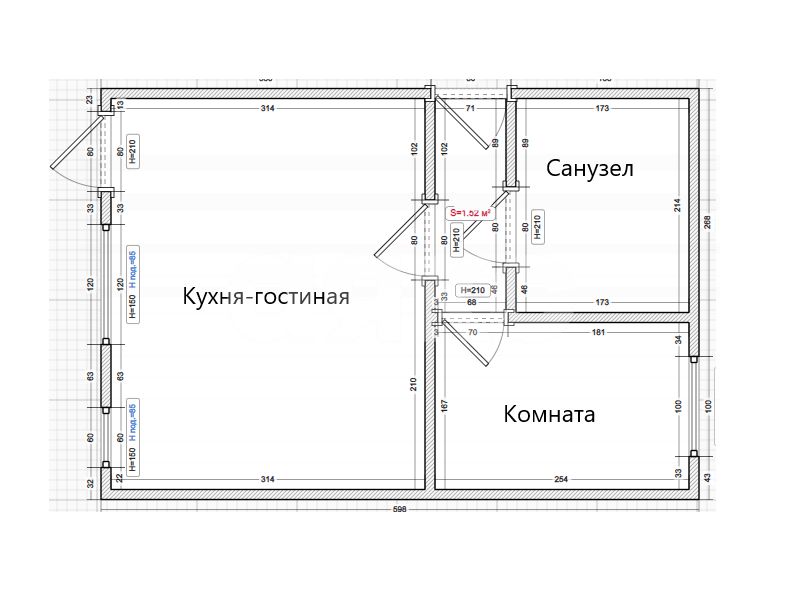 Фото №17: 2-комнатная квартира 43 м² - Темрюк, ул. Холодова, 17