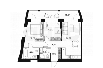 Фото №1: 3-комнатная квартира 64 м² - Москва, мкр. жилой комплекс Форст, ул. Автозаводская, 26/1