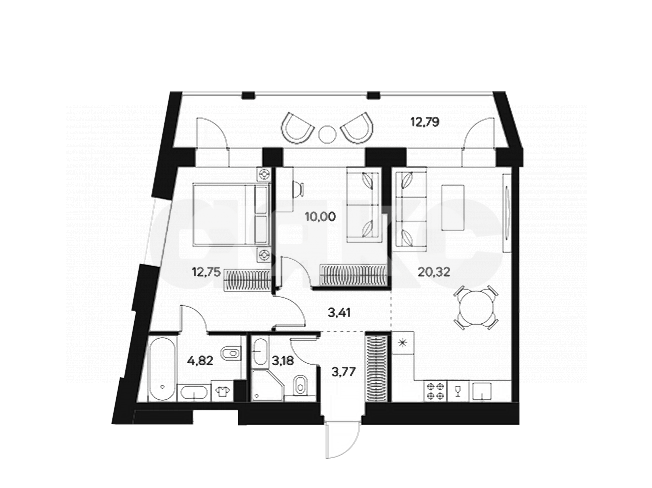 Фото №1: 3-комнатная квартира 64 м² - Москва, жилой комплекс Форст, ул. Автозаводская, 26/1