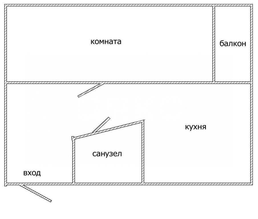 Фото №8: 1-комнатная квартира 30 м² - Майкоп, квартал Черёмушки, ул. Димитрова, 19