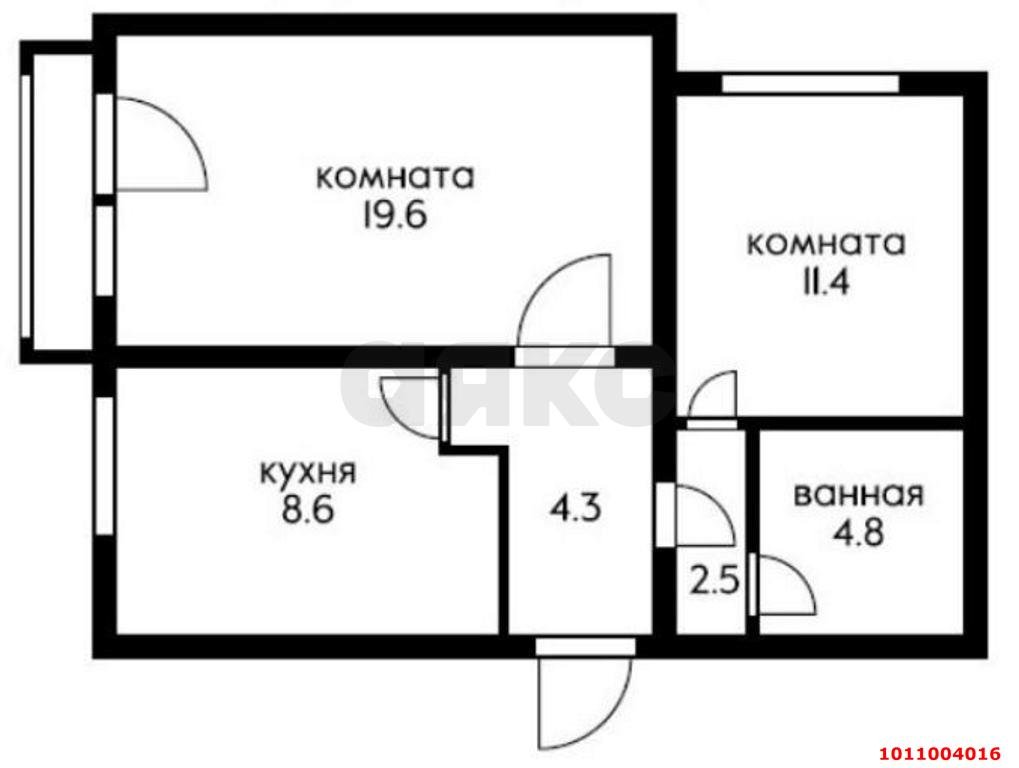 Фото №2: 2-комнатная квартира 53 м² - Краснодар, Гидростроителей, ул. Дмитрия Благоева, 9