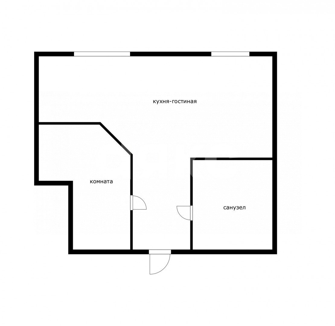 Фото №12: 1-комнатная квартира 38 м² - Сочи, Новый Сочи, ул. Цюрупы, 34