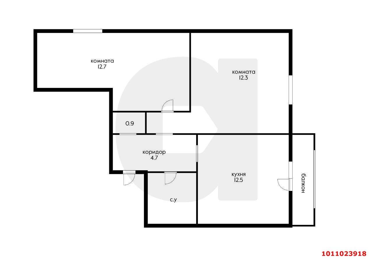 Фото №11: 2-комнатная квартира 51 м² - Краснодар, Музыкальный, ул. Рахманинова, 34