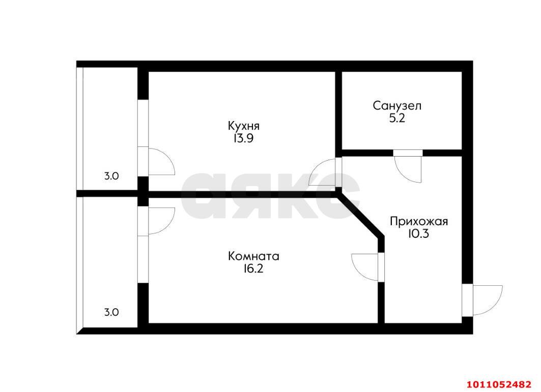 Фото №4: 1-комнатная квартира 50 м² - Краснодар, 40 лет Победы, ул. Красных Зорь, 27