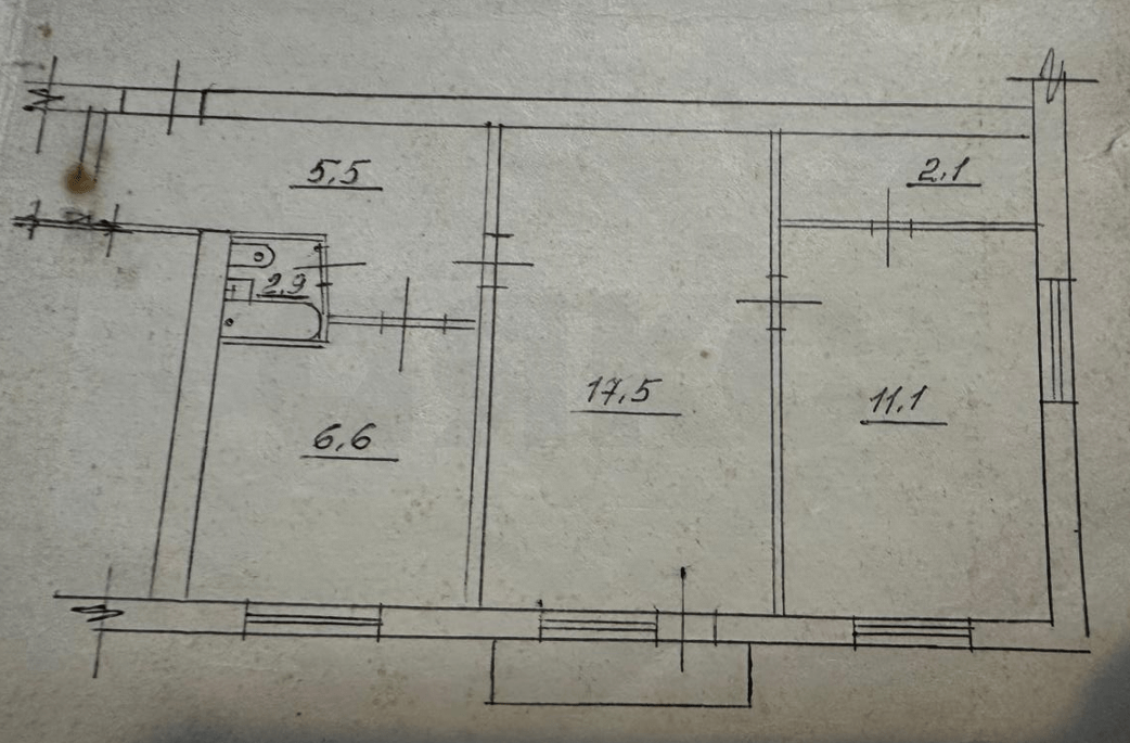 Фото №7: 2-комнатная квартира 45 м² - Симферополь, 501-й квартал, ул. Киевская, 117