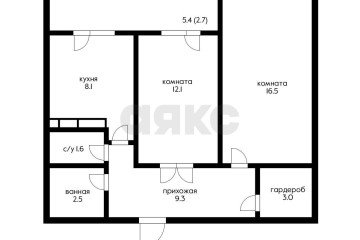 Фото №3: 2-комнатная квартира 55 м² - Краснодар, мкр. жилой комплекс Зеленодар, ул. 3-я Трудовая, 1/3