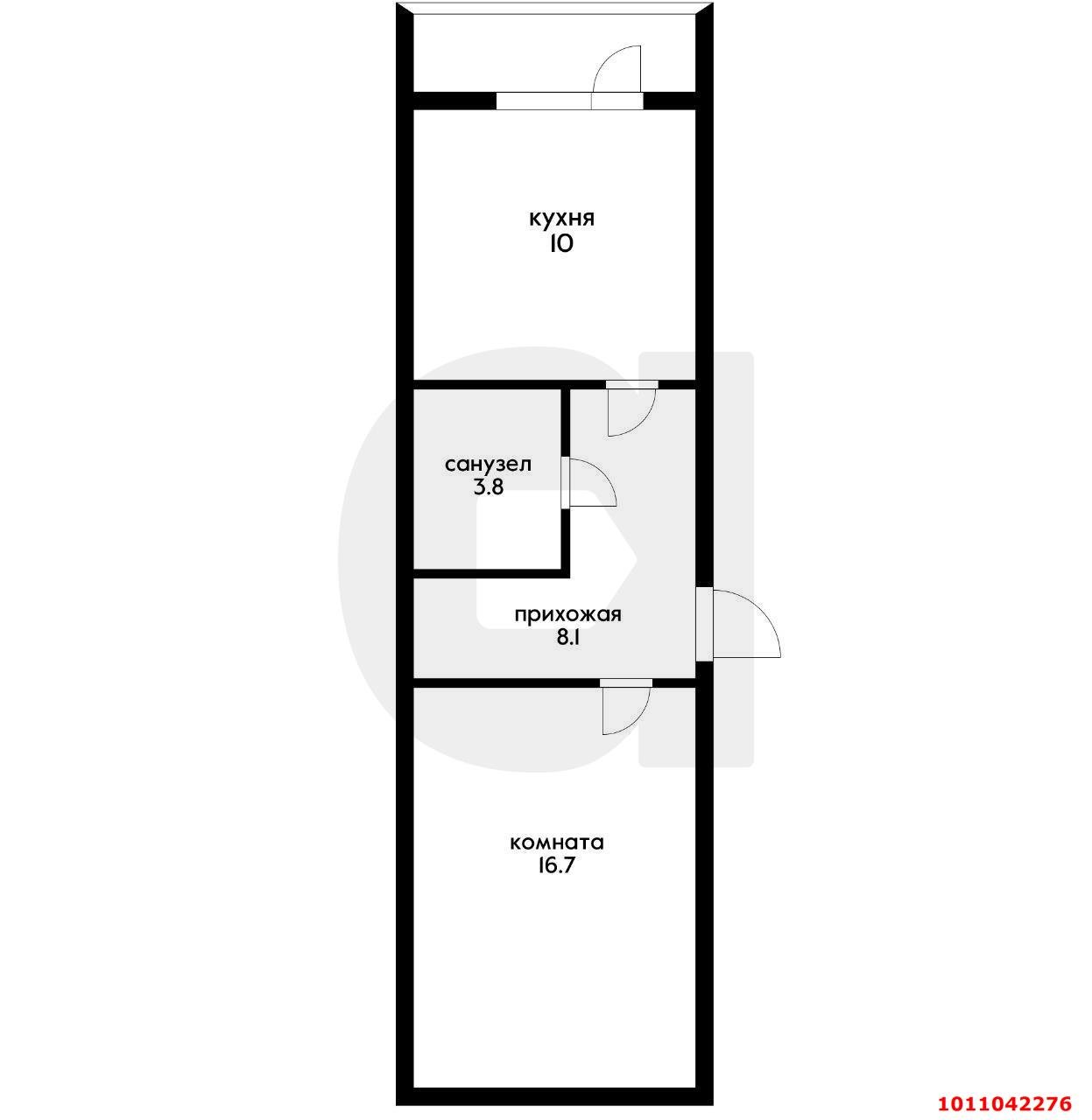 Фото №13: 1-комнатная квартира 41 м² - Краснодар, Прикубанский внутригородской округ, пр-д 1-й Сахалинский, 1