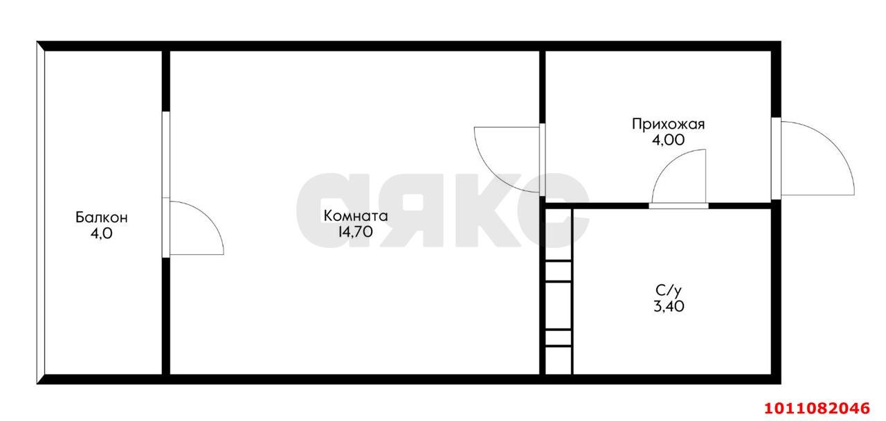 Фото №2: Студия 25 м² - Краснодар, Молодёжный, ул. Дубравная, 1