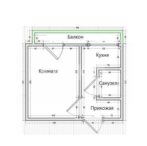 Фото №8: 1-комнатная квартира 29 м² - Темрюк, ул. Ленина, 96