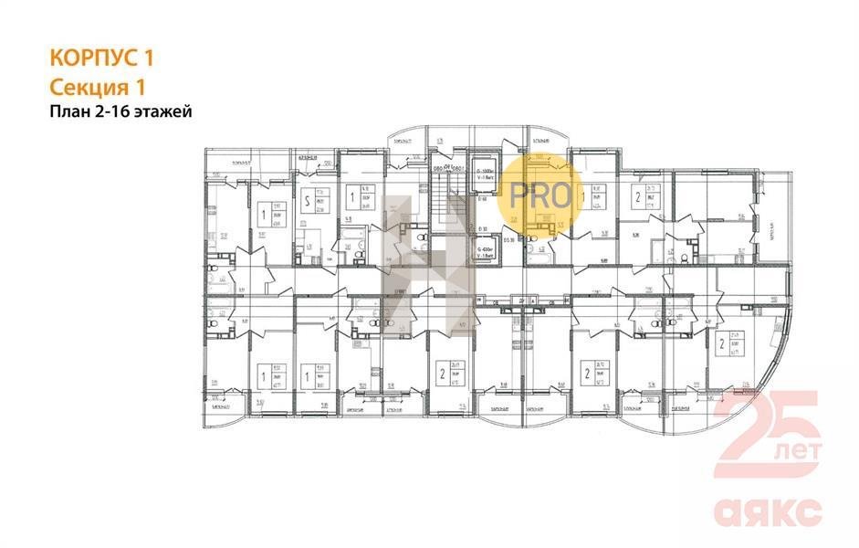 Фото №7: 1-комнатная квартира 40 м² - Краснодар, жилой комплекс Хорошая Погода, ул. Кирилла Россинского, 3/1