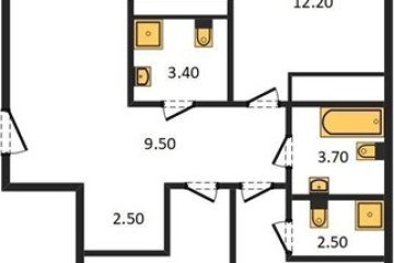 Фото №1: 3-комнатная квартира 93 м², 23/24 эт. - Краснодар, мкр. ЖК Все Свои Вип, ул. Колхозная, 5/2