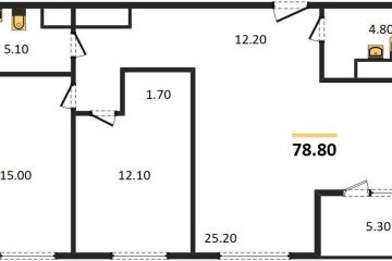 Фото №1: 2-комнатная квартира 78 м², 24/24 эт. - Краснодар, мкр. ЖК Все Свои Вип, ул. Колхозная, 5/2