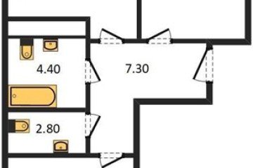 Фото №1: 2-комнатная квартира 64 м², 3/24 эт. - Краснодар, мкр. ЖК Все Свои Вип, ул. Колхозная, 5/2