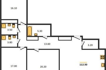 Фото №1: 3-комнатная квартира 111 м², 24/24 эт. - Краснодар, мкр. ЖК Все Свои Вип, ул. Колхозная, 5/2
