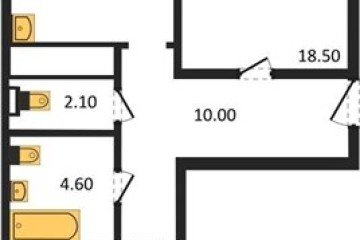 Фото №1: 2-комнатная квартира 71 м², 3/24 эт. - Краснодар, мкр. ЖК Все Свои Вип, ул. Колхозная, 5/2к1