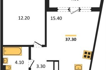 Фото №1: 1-комнатная квартира 36 м², 21/24 эт. - Краснодар, мкр. ЖК Все Свои Вип, ул. Колхозная, 5/2к1