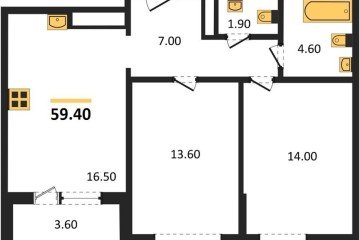Фото №1: 2-комнатная квартира 58 м², 18/24 эт. - Краснодар, мкр. ЖК Все Свои Вип, ул. Колхозная, 5/2к1