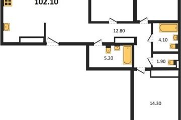 Фото №1: 3-комнатная квартира 101 м², 23/24 эт. - Краснодар, мкр. ЖК Все Свои Вип, ул. Колхозная, 5/2к1