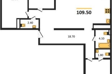 Фото №1: 3-комнатная квартира 107 м², 23/24 эт. - Краснодар, мкр. ЖК Все Свои Вип, ул. Колхозная, 5/2к1