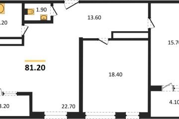 Фото №1: 2-комнатная квартира 80 м², 24/24 эт. - Краснодар, мкр. ЖК Все Свои Вип, ул. Колхозная, 5/2к1